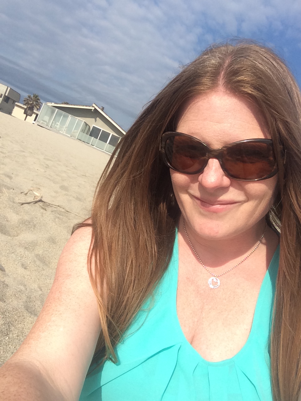 Channeling my inner Kimberly Shaw hanging out in front of Michael Mancini's beach house. 