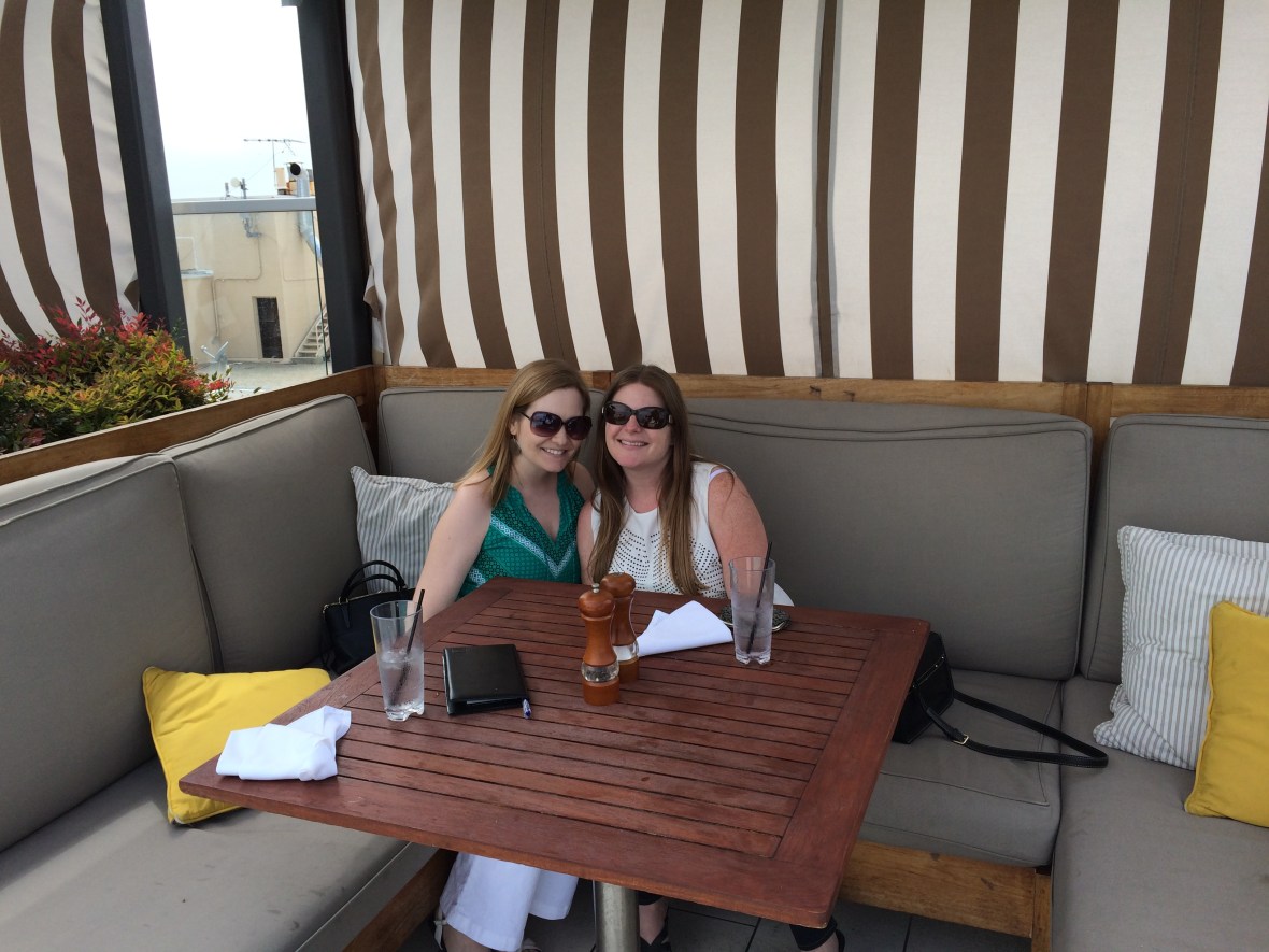 Relaxing in our cabana