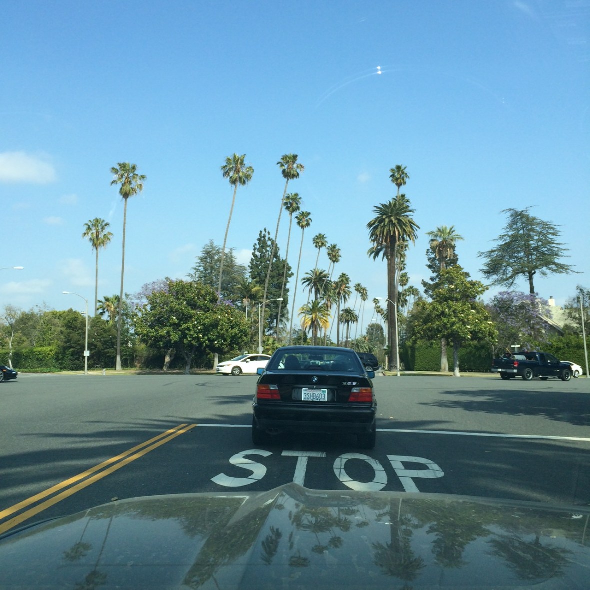 This is a crazy intersection that brings like 6 streets together with just stop signs. Traffic circle is a must here people. 