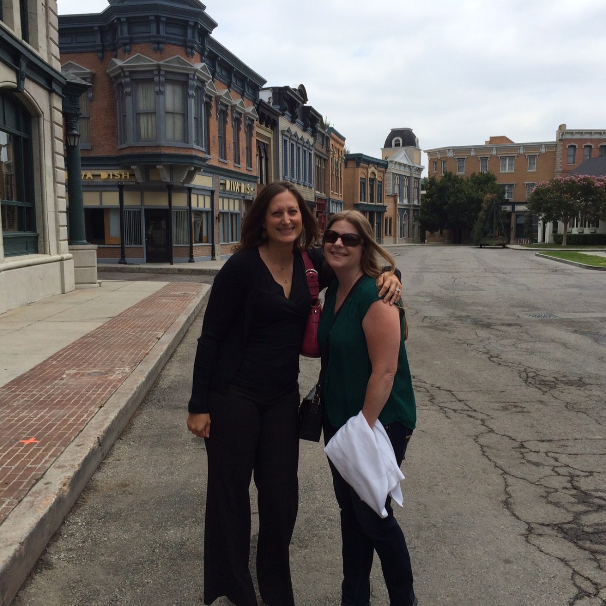 Hanging out on the "Midwest Business" set. How appropriate! 