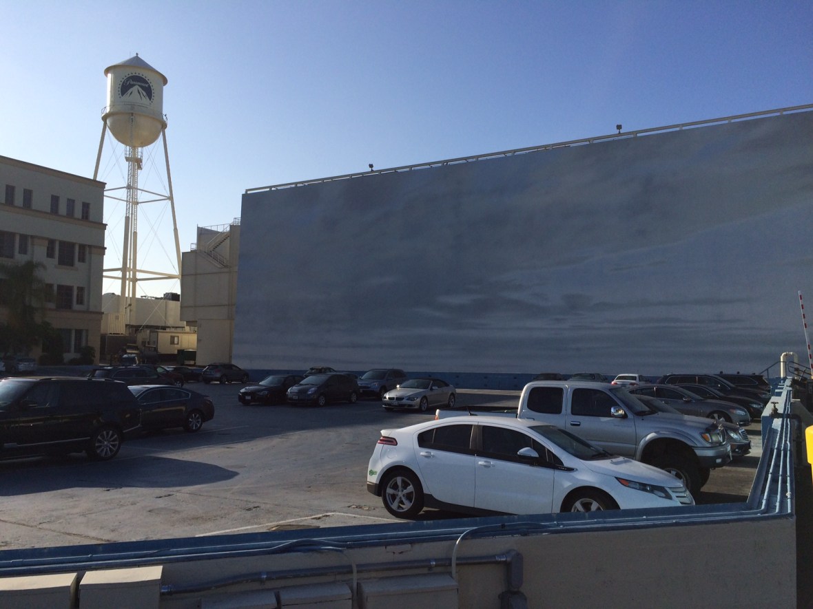 Blue Sky Tank. This is a parking lot they fill up with water to do boat scenes!